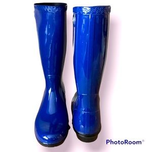 UGG Shaye Sheepskin Insole Rubber Tall Rain Boots